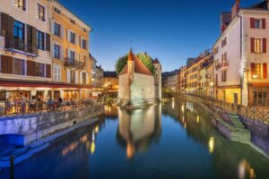 Annecy, France at Night